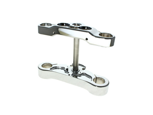 4 Degree Raked Triple Tree Kit - Chrome. Fits Breakout 2018-2022 with 21in. or 23in. Wheel Upgrade. - Hawg Halters