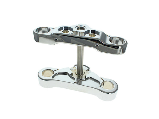 6 Degree Raked Triple Tree Kit - Chrome. Fits Breakout 2018up with 26in. Wheel Upgrade. - Hawg Halters