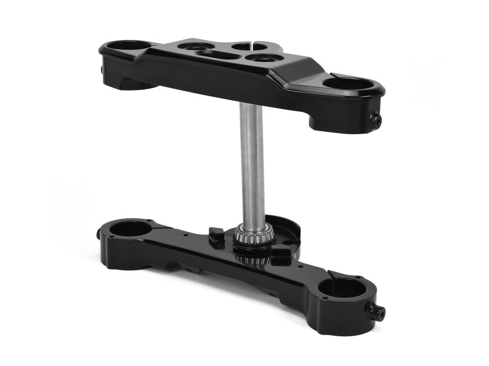 6 Degree Raked Triple Tree Kit - Black. Fits Fat Boy 2018up with 26in. Wheel Upgrade or Trike Conversion. - Hawg Halters