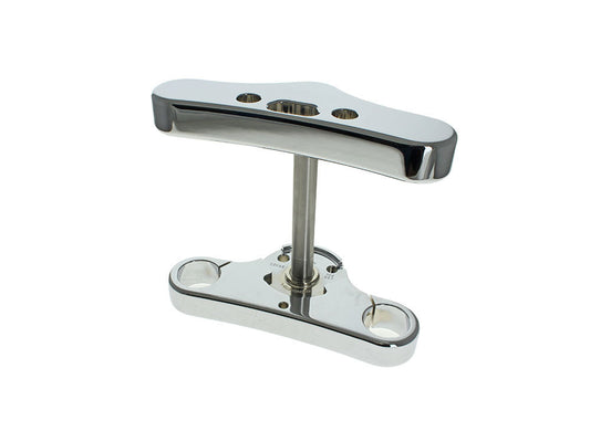 3 Degree Raked Mid Glide Triple Tree Kit - Chrome. Fits Softail Street Bob & Softail Standard 2018up - Hawg Halters