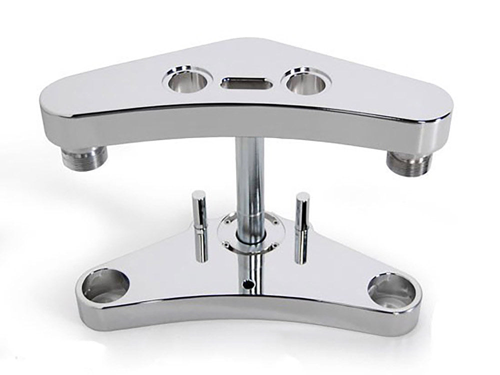 3 Degree Raked Wide Glide Triple Tree Kit - Chrome. Fits Dyna 2006-2011 & Dyna Wide Glide 2006-2017. - Hawg Halters
