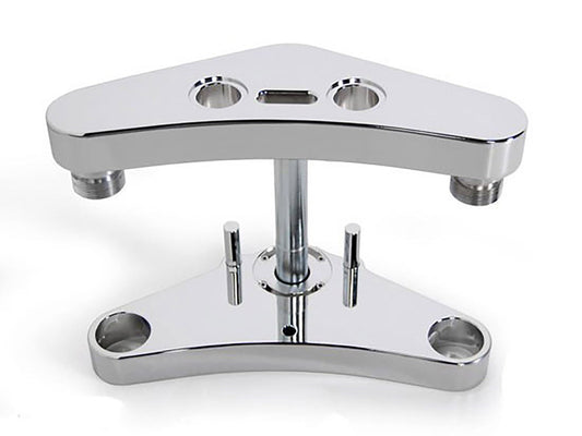 3 Degree Raked Wide Glide Triple Tree Kit - Chrome. Fits Dyna 2006-2011 & Dyna Wide Glide 2006-2017. - Hawg Halters
