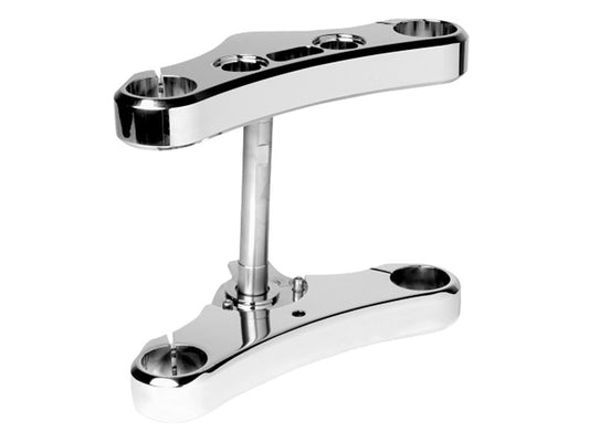 5 Degree Raked Wide Glide Conversion Triple Tree Kit - Chrome. Fits Rocker 2008-2010 with 23in. Wheel Conversion. - Hawg Halters