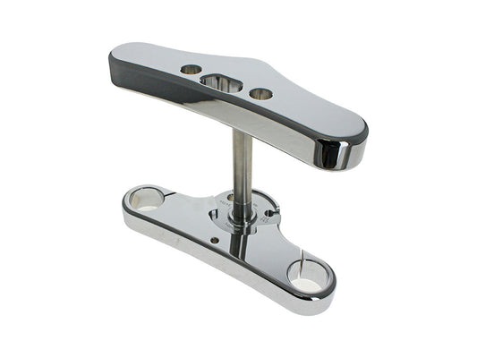 5 Degree Raked Wide Glide Triple Tree Kit - Chrome. Fits Breakout 2018up. - Hawg Halters