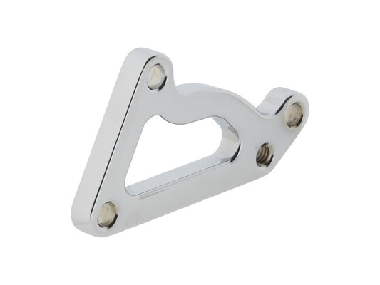 Left Hand or Right Hand Front Caliper Mount - Chrome. Fits FX & Sportster 1978-1983 Models with Narrow Glide Front End. - Hawg Halters