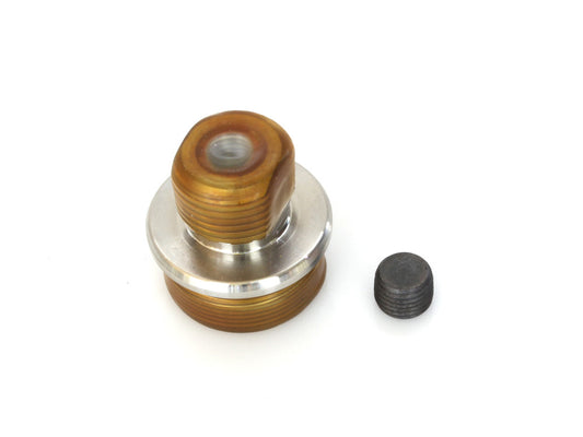 Replacement Fork Tube Plug - 41mm. Fits Blackline 2011-2013 when using HHI standard 41mm FX Softail Triple Trees. - Hawg Halters