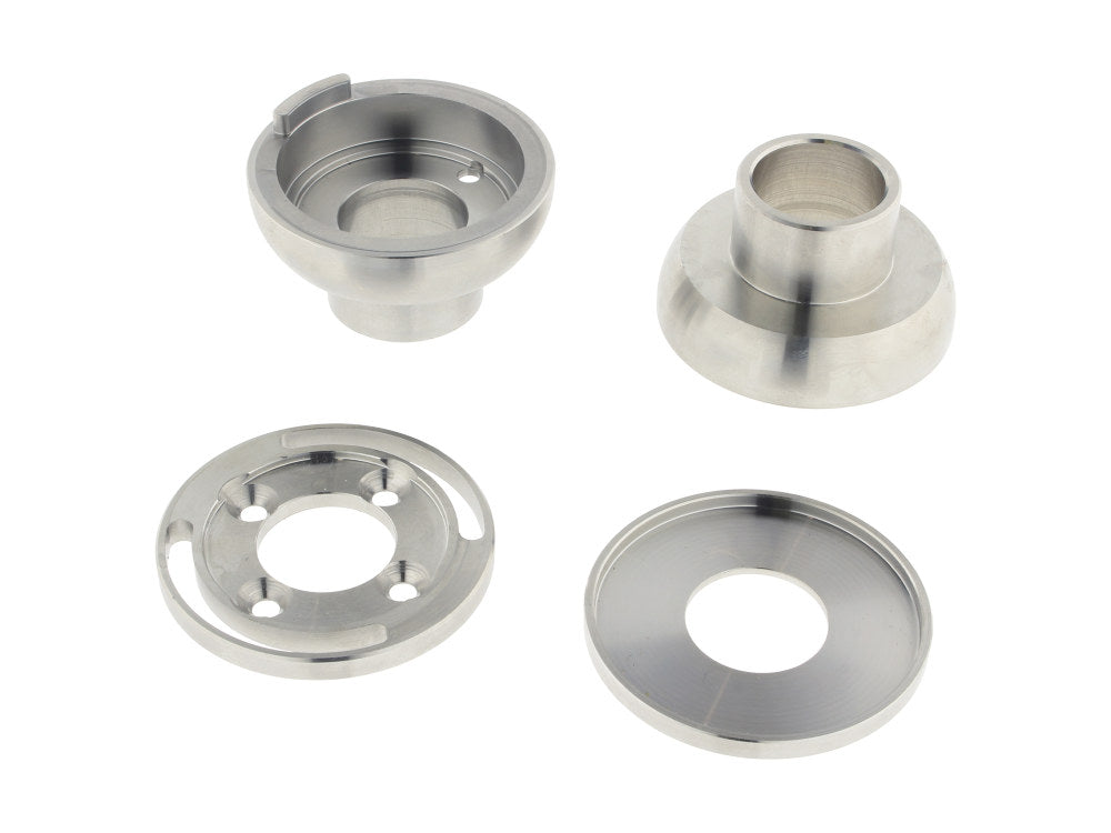 Hidden Fork Stop Kit. Fits Big Twin 1936-1988 & Custom Frames with Press in Frame Cups. - Hawg Halters