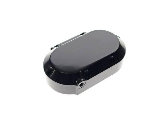 Smooth Hydraulic Clutch Cover - Black. Fits Softail 2007up, Dyna 2006-2017 & Touring 2007-2013. - Hawg Halters