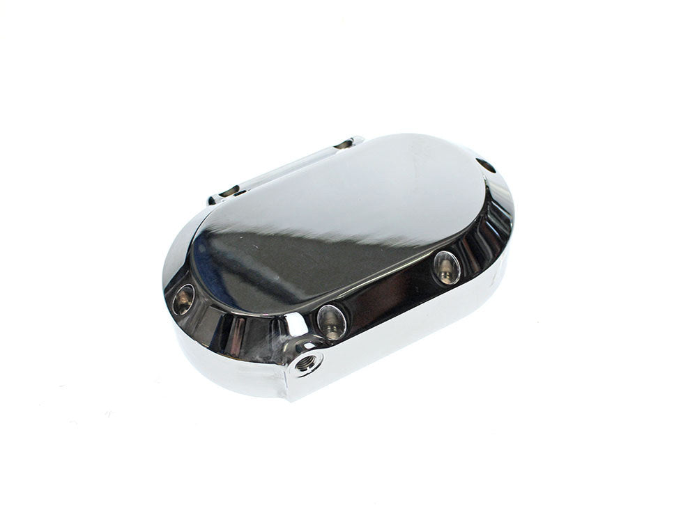 Smooth Hydraulic Clutch Cover - Chrome. Fits Softail 2007up, Dyna 2006-2017 & Touring 2007-2013. - Hawg Halters