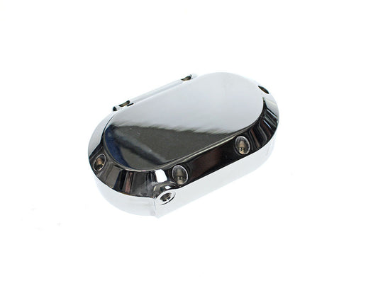 Smooth Hydraulic Clutch Cover - Chrome. Fits Softail 2007up, Dyna 2006-2017 & Touring 2007-2013. - Hawg Halters