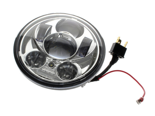 5-3/4in. LED HeadLight Insert with Parker - Chrome. Fits Most H-D with 5-3/4in. Headlight. Will not fit M8 Softail models. - Hoglights