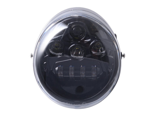 5-3/4in. LED HeadLight Insert with DRL - Black. Fits Night Rod Special 2012-2017 & Muscle 2009-2017. - Hoglights