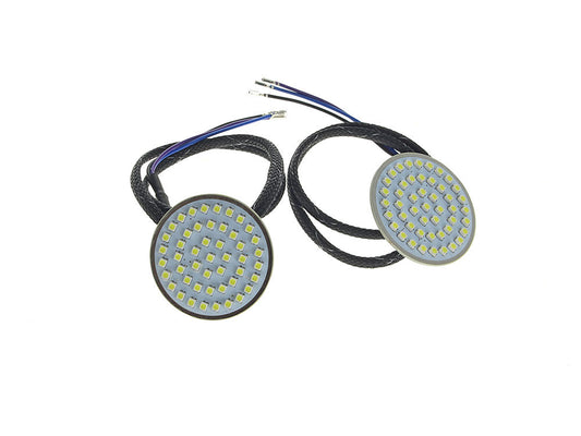 LED DRL Front Turn Signal Inserts. Amber Turn, White Run. Fits Road Glide 2015up. - Hoglights