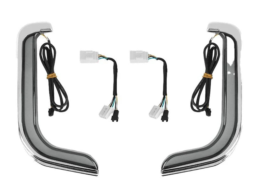FusionFX Lower Fairing LED Lights - Black. Fits Touring 1998-2013 with Lower Fairing - Hoglights