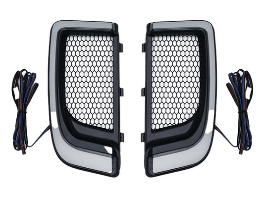FusionFX Lower Fairing LED Lights - Black. Fits Touring 2014up with Lower Fairing - Hoglights