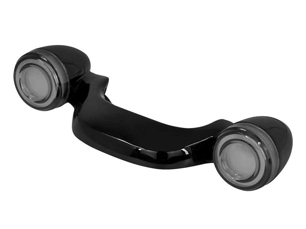 Fusion FX Gloss Black LED Rear Turn Signal Lightbar with Smoke Lenses. Fits Most Touring 2014-2024 - Hoglights