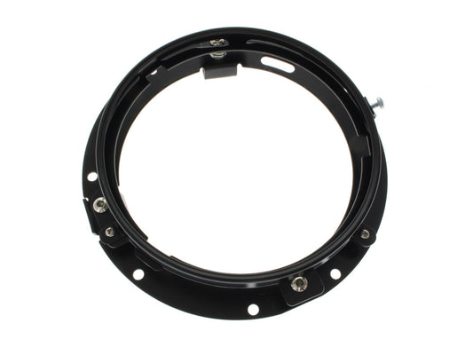 7in. Headlamp Insert Adaptor Bracket - Black. Fits All 2013 earlier Touring & all FreightTrain Nacelle. - Hoglights
