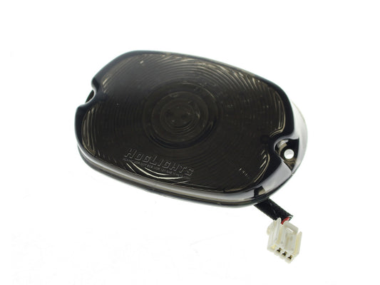 LED Low Profile Taillight with Smoke Lens & Number Plate Illumination. Fits Most 1999up Models - Hoglights