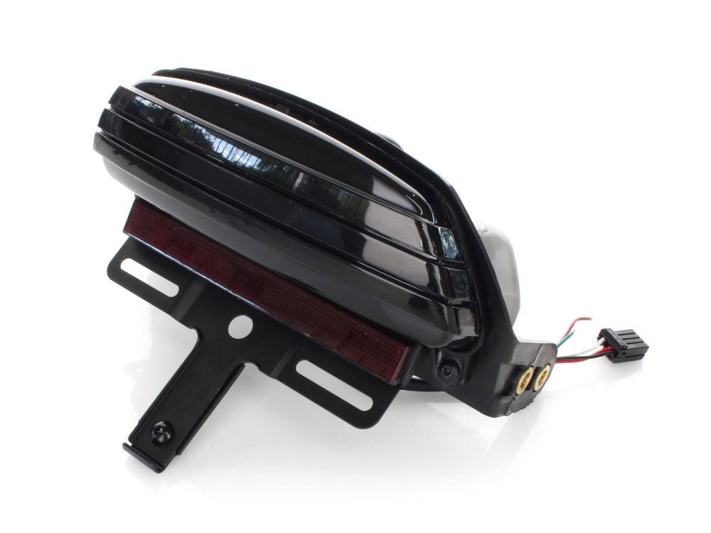 Tri-Bar LED Taillight With Smoke Lens. Fits FX Softail 2006-2015 & Crossbones 2009-2011 - Hoglights