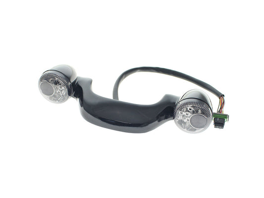 Gloss Black LED Rear Turn Signal Lightbar with Smoke Lenses. Fits Most Touring 2014up. - Hoglights