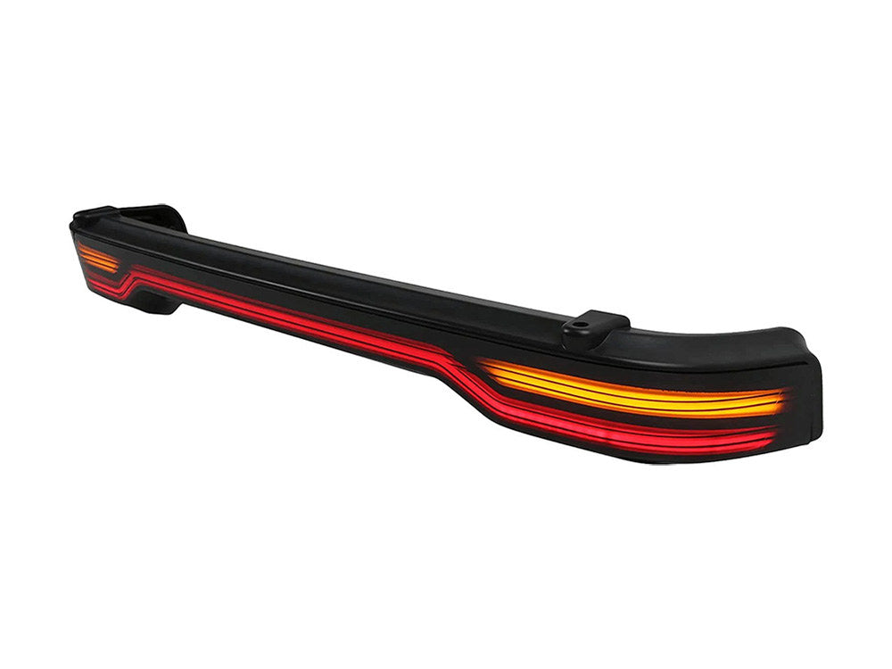 Tour Pak Light Bar - Amber Turn, Red Run/Brake, Black Housing, Smoke Lens. Fits Touring 2014up. - Hoglights