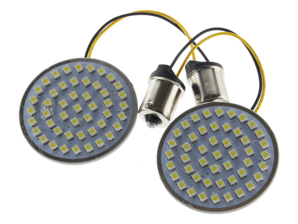 LED Amber Turn Signal Inserts. Fits Front and Rear on most Models With OEM Bullet Style Indicators 2002up. - Hoglights