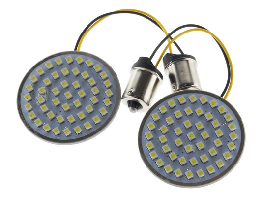 LED Amber Turn Signal Inserts. Fits Front and Rear on most Models With OEM Bullet Style Indicators 2002up. - Hoglights