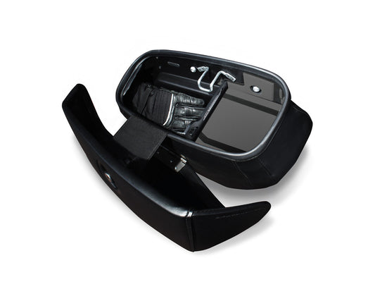 Ryt-There Saddle Bag Shelf - Charcoal. Fits Heritage Softail 2018up Left & Right Bags. - Hard Street