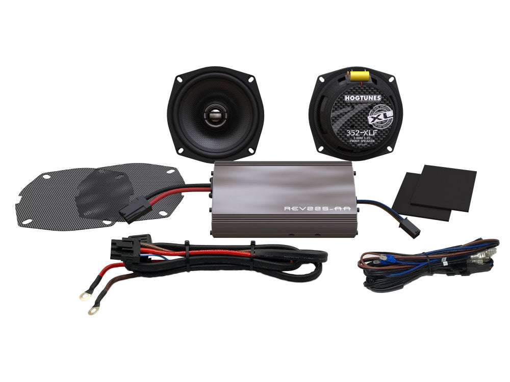 Hogtunes XL, 225 Watt Amp x 2 Speaker Kit. Fits Street Glide 2006-2013 & Electra Glide Classic 1998-2011 - Hog Tunes Audio