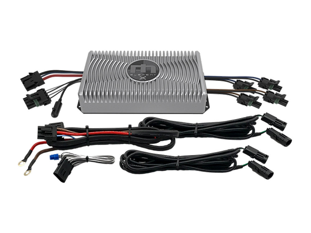 150 Watt, 2 Channel Element X UTV Amplifier. Fits Road King 2014up & UTV - Hog Tunes Audio