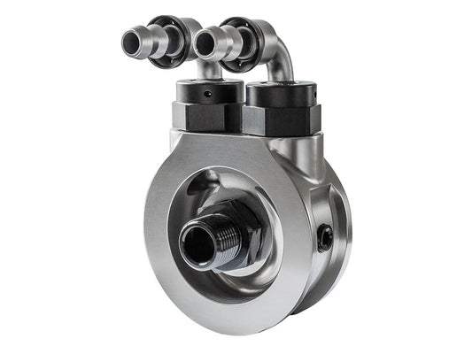 Oil Cooler Adaptor with By-pass. Fits Evolution Big Twin 1984-1999, Sportster 1986-2021 & Buell - Jagg Oil Coolers