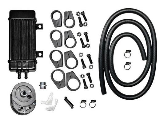 10-Row Vertical Wideline Oil Cooler Kit. Fits Most Big Twin 1984-2017 - Jagg Oil Coolers
