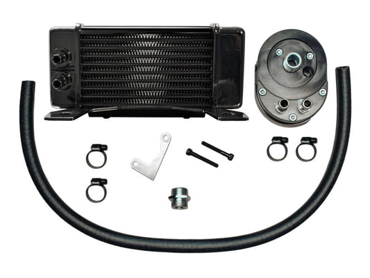 10-Row LowMount Oil Cooler Kit. Fits Touring 1984-2008. - Jagg Oil Coolers