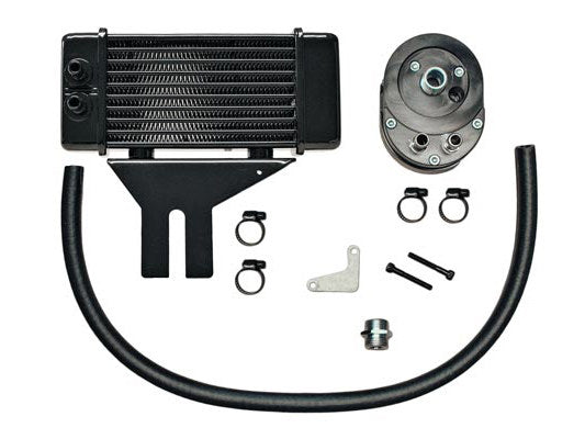 10-Row LowMount Oil Cooler Kit. Fits Dyna 1991-2017. - Jagg Oil Coolers
