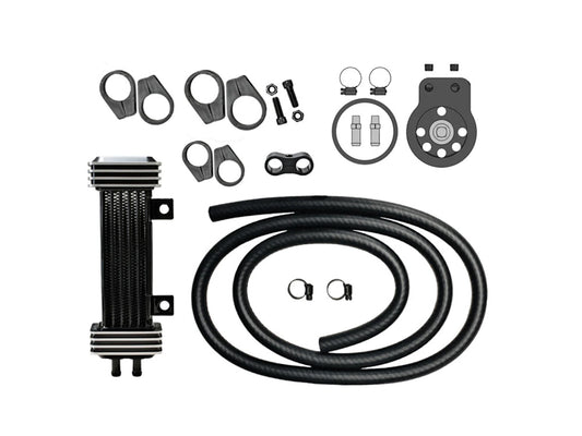 6-Row Vertical Deluxe Oil Cooler Kit. Fits Softail 2018up - Jagg Oil Coolers