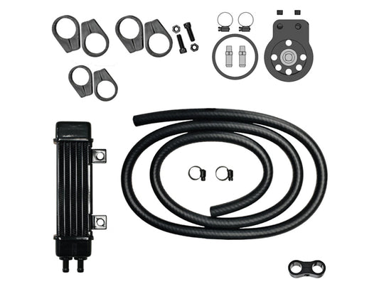 6-Row Vertical Slimline Oil Cooler Kit. Fits Softail 2018up - Jagg Oil Coolers