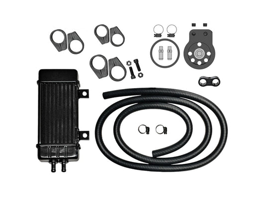 10-Row Vertical Wideline Oil Cooler Kit. Fits Softail 2018up - Jagg Oil Coolers