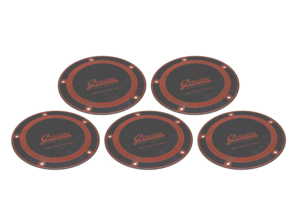 Derby Cover Gasket - Pack of 5. Fits Dyna 2006-2017, Softail 2007-2017 & Touring 2007-2015 - James Gaskets Inc