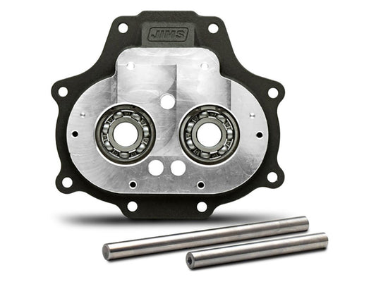 Trapdoor with Wide Bearing Upgrade - Black. Fits Big Twin 2007up with OEM 6 Speed Transmission. - Jims