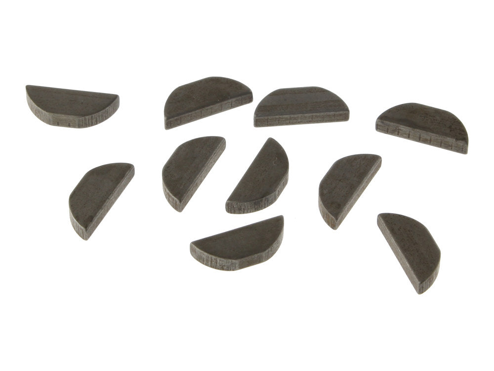Pinion Shaft Gear Key - Pack 10. Fits Big Twin Pinion Gear 1954-1990 & Fits Big Twin Oil Pump Drive Gear 1954-1975. - Jims