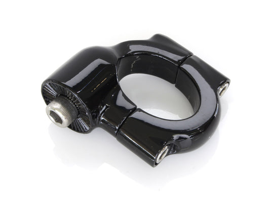 Side Mount Number Plate Clamp - Black. Fits Rocker & Breakout 2013-2017. - Kuryakyn