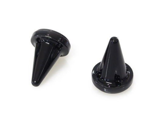 Stiletto End Caps - Black. Fits all Kuryakyn ISO-Grips, ISO-Flame Grips, Braided Grips, Spear Grips & Kinetic Grips. - Kuryakyn