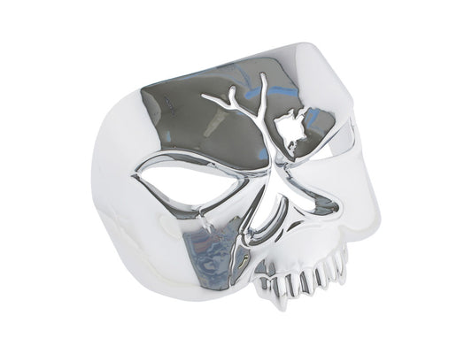 Zombie Taillight Cover - Chrome. Fits most H-D 1973up with Square OEM Taillight on Fender Top. - Kuryakyn