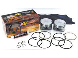 Std Flat Top Pistons with 9.0:1 Compression Ratio. Fits Sportster 1986-2021 with 1200cc Engine & Sportster 1986-1987 with 1100cc Engine. - Keith Black Pistons