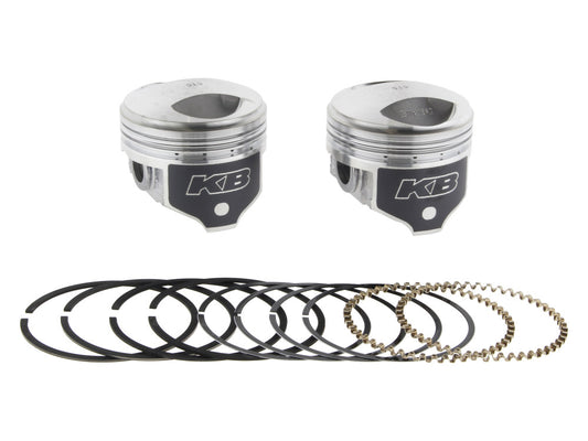 +.010in. Dome Top Pistons with 8.3:1 Compression Ratio. Fits Big Twin 1978-1984 with 1340cc Shovel Engine. - Keith Black Pistons