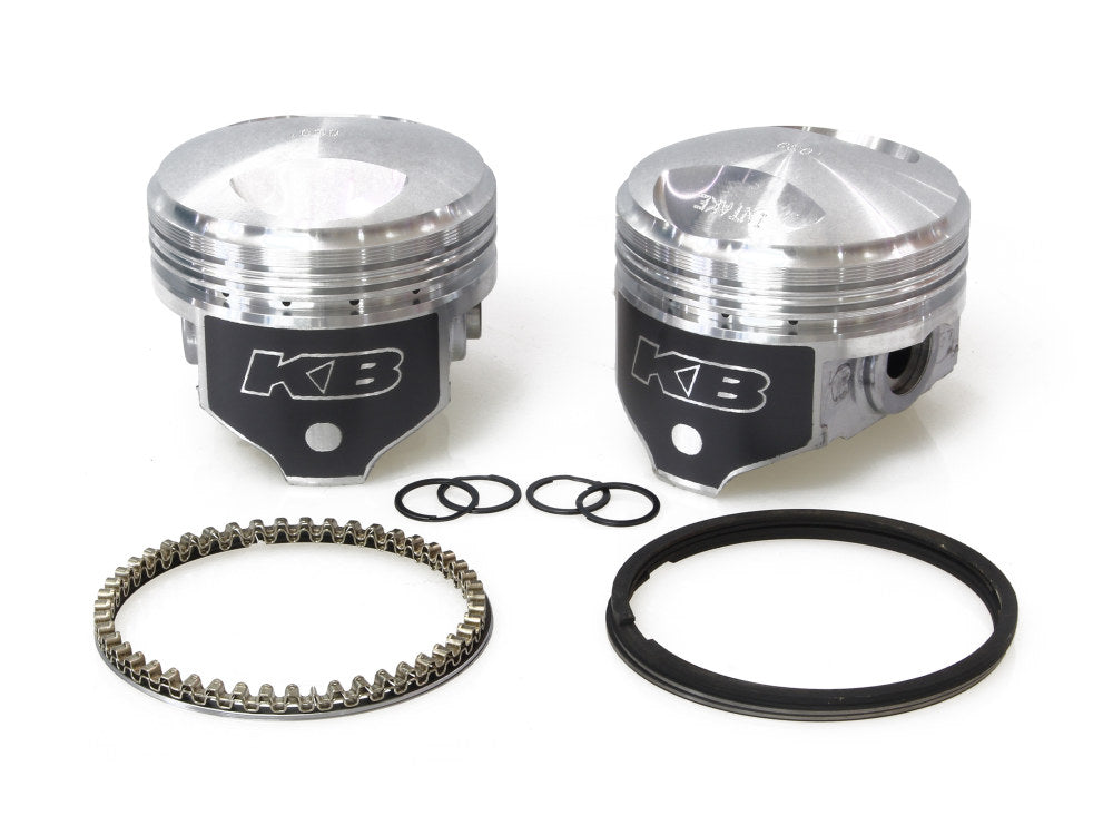 +.030in. Dome Top Pistons with 8.3:1 Compression Ratio. Fits Big Twin 1978-1984 with 1340cc Shovel Engine. - Keith Black Pistons