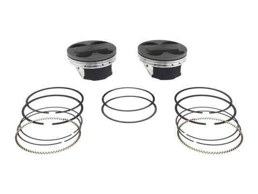 Std Pistons with 11.4:1 Compression Ratio. Fits Milwaukee-Eight 2017up with Big Bore 107ci to 124ci 4.250in. Cylinders. - Keith Black Pistons
