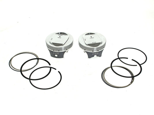 +.010in. Dome Top Pistons with 10.0:1 Compression Ratio. Fits CVO Twin Cam 2007-2017 with 110ci Engine & 'S' Models with 110ci Engines. - Keith Black Pistons