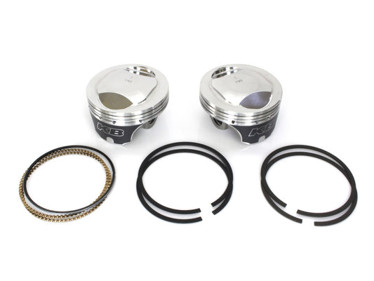 +.010in. Dome Top Pistons with 10.5:1 Compression Ratio. Fits Twin Cam 1999-2006 88ci to 95ci Conversion. - Keith Black Pistons