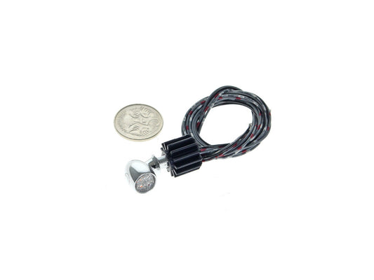 Atto DF Mini LED Turn Signal - Amber Turn - Red Run/Brake - Chrome. - Kellermann